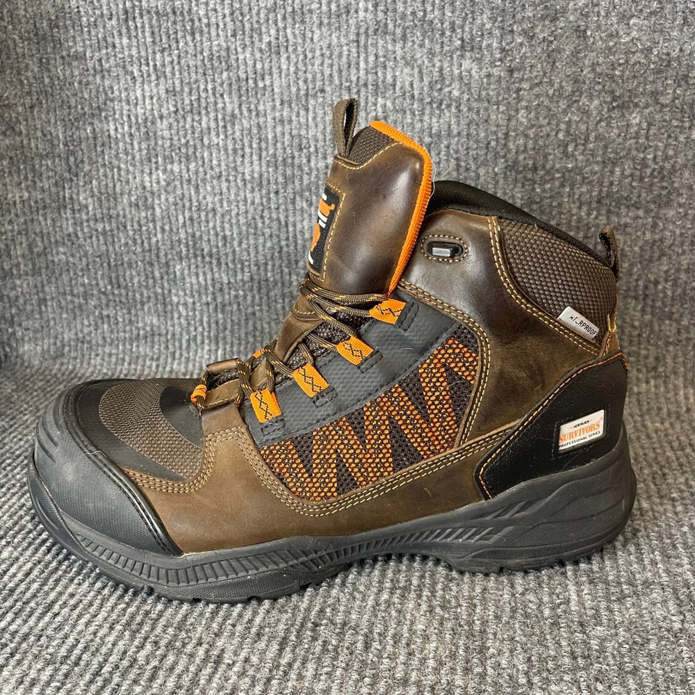 Herman Survivors Work Boots Mens 13 Brown Waterproof Anti-Puncture Workwear